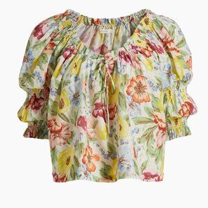 Doen Inez Floral Cotton Top - Sz L NWT